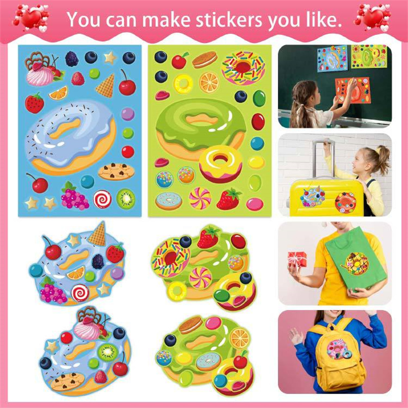 Stiker Donat Buatan Sendiri un - Art Craft 5 Year Old ulasan dan harga
